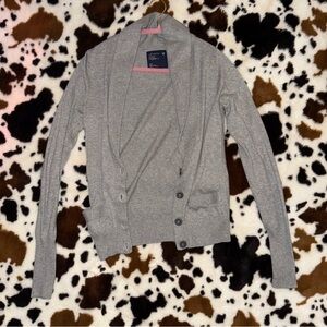 Vintage American Eagle Outfitters Gray Shawl Collar Cardigan